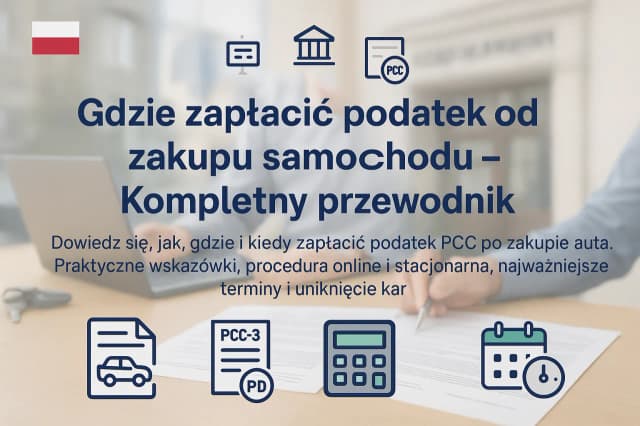 Podatek od kupna samochodu ile czasu? Uniknij kar za spóźnienie Podatek od kupna samochodu ile czasu? Uniknij kar za spóźnienie
